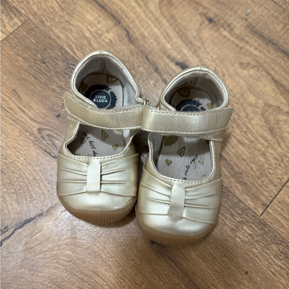 Livie & Luca Gold Kids Dress Shoes